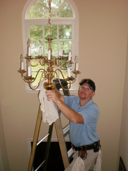 Chandelier Cleaning in Roanoke, VA by Larry Puckett
